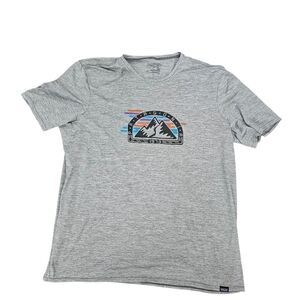 Patagonia Capilene Cool Daily Shirt Men's XL Gray Graphic UPF Stretch Tee
